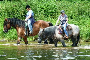 Wanderreiten mit k�hler Erfrischung